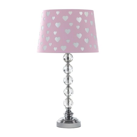 CLING 22 in. Ariel Heart Crystal Stacked Orb Table Lamp CL2629530